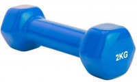гантель обрезиненная 2 кг bradex sf 0162 синий