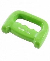 гантель виниловая star fit db-103 1,5 кг, зеленый