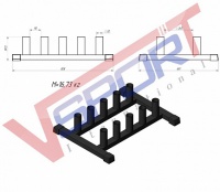 напольная стойка для грифов v-sport kf302