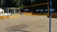 стойки волейбольные массовые со стаканами и крышками, пара sportiko