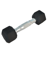 гантель обрезиненная db-301 2 кг, черная