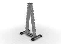 стойка под гантели на 10 пар bencarfitness ts-p002 а