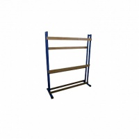 стойка для лыж двухсторонняя на 30 пар, с крючками м52л